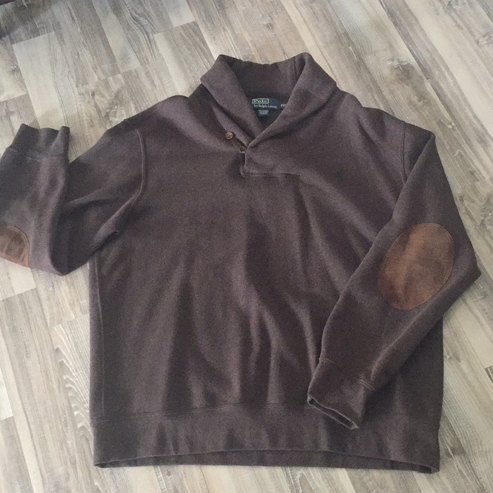 Men’s Polo Cowl Neck Sweater